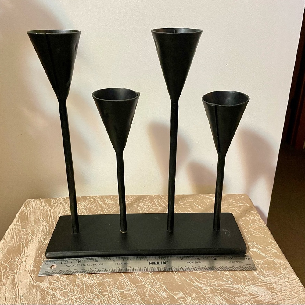 Pottery Barn Brutalist Petaluma Hammered Candle Holder 
Retired @ Pottery Barn